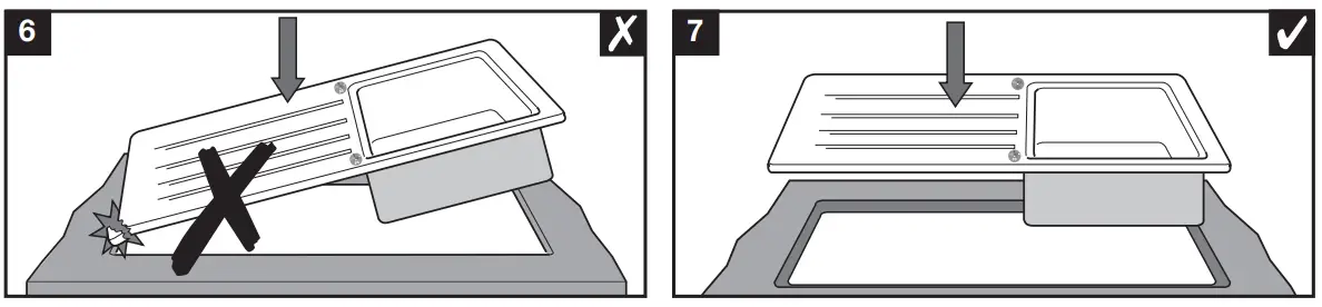 525306 PLEON 6 InFino Silgranit Beton-Style Installation Instruction illustation