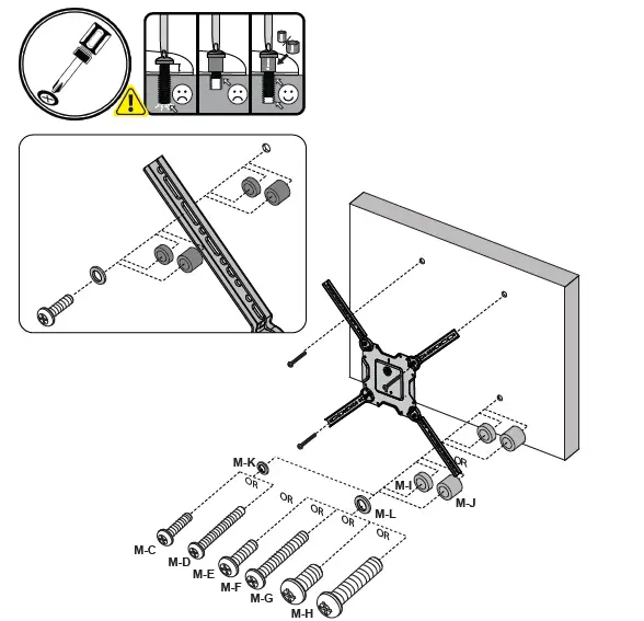 Omnimount OM110608 Large Full Motion TV Mount - 10