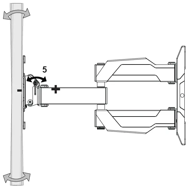 Omnimount OM110608 Large Full Motion TV Mount - 20