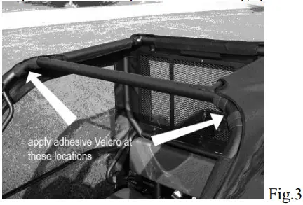 FALCON RIDGE KAW-610-SDK01 Kawasaki Mule 610 Soft Door Kit-fig3
