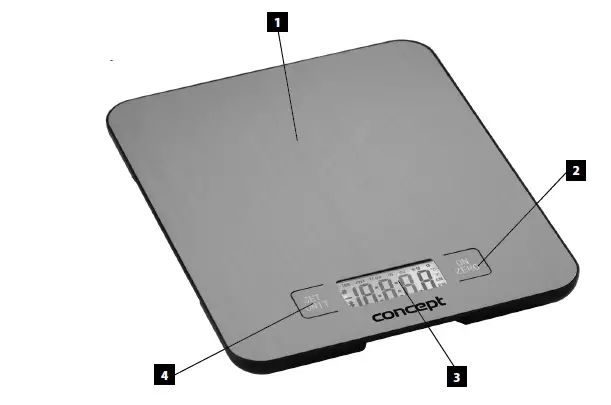 concept VK571x Digital Kitchen Scale fig (1)