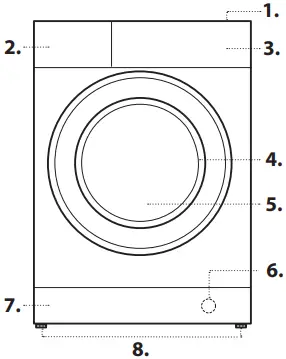 Hotpoint NM11 964 WC A UK N Freestanding Washing Machine A01