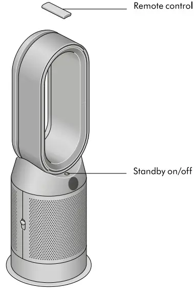 dyson Purifier hot+cool formaldehyde-on of