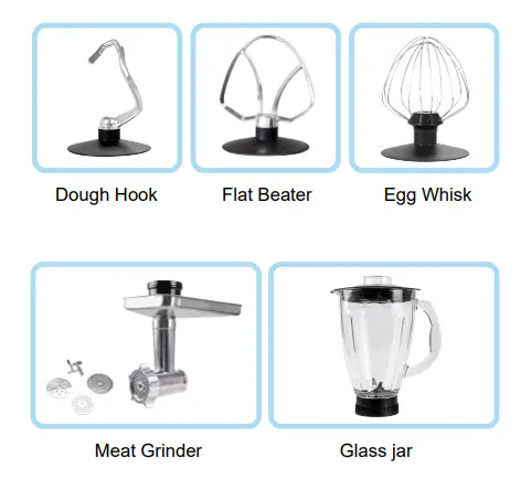 FRIGIDAIRE FD5126 220 volt Stand Mixer Blender-fig1