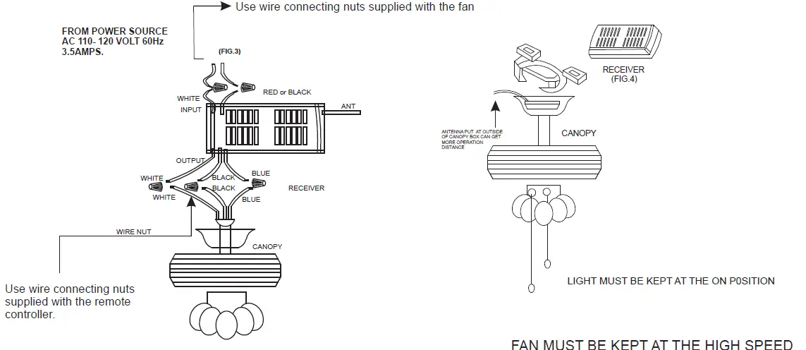 THE-HOME-DEPOT F3525110V-35-83-Inch-Indoor-Matte-Black-Ceiling-Fan-with-Remote-10