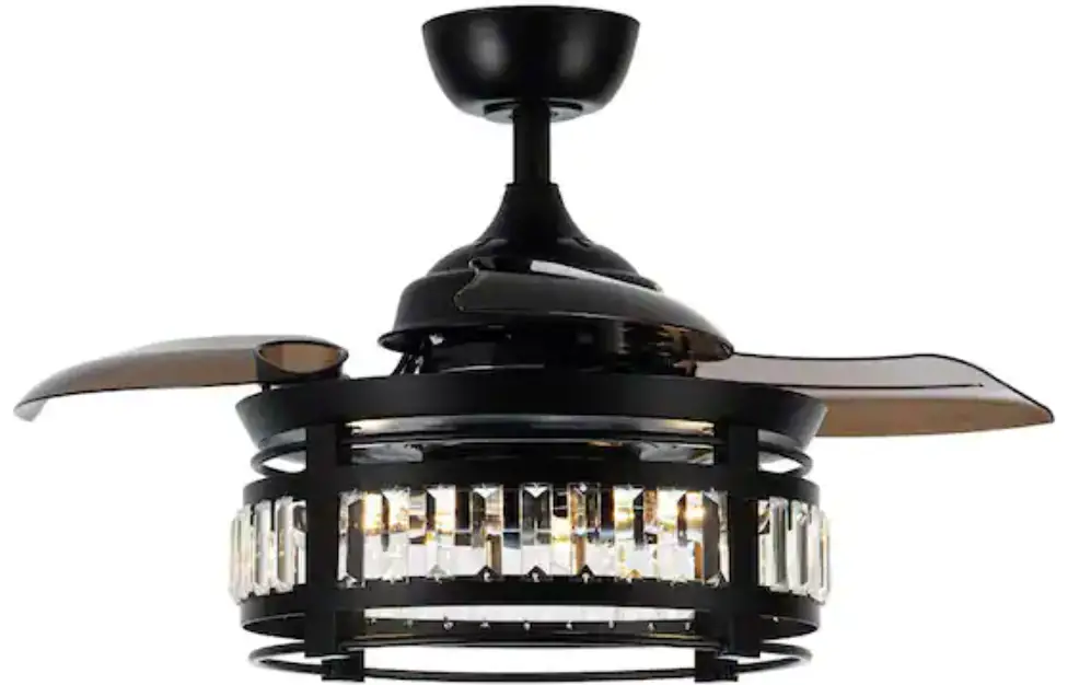 THE-HOME-DEPOT F3525110V-35-83-Inch-Indoor-Matte-Black-Ceiling-Fan-with-Remote-product-image