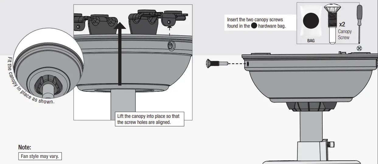 Installing the Canopy