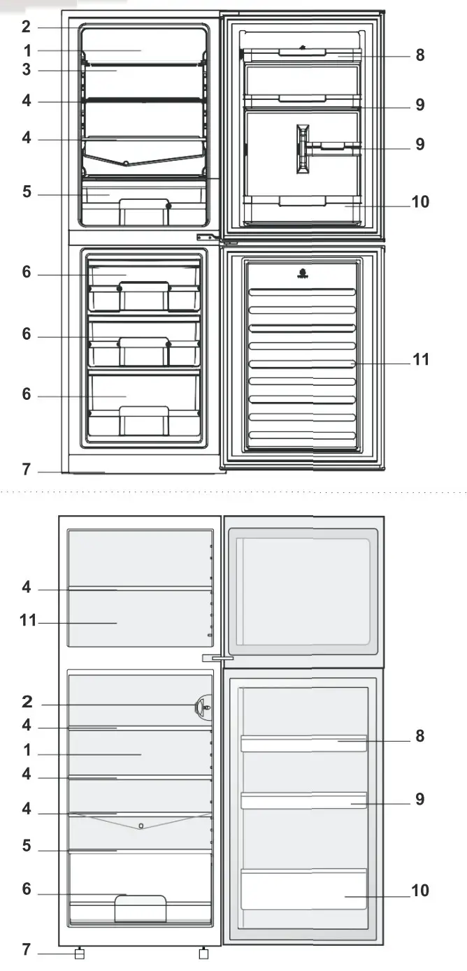 ICEKING ICE-IK9653W.E Fridge Freezer - Figure 2