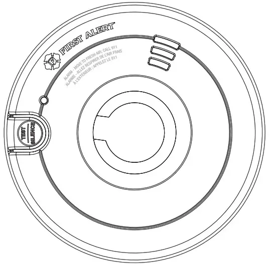 FIRST ALERT 7030BSL AC Powered SLIM LINE SmokeCarbon Monoxide and Strobe Light Combo Alarm - cover