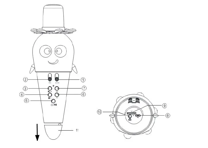 FOREVER-AMS-200-Bloom-BT Microphone-plus-Speaker-FIG-1