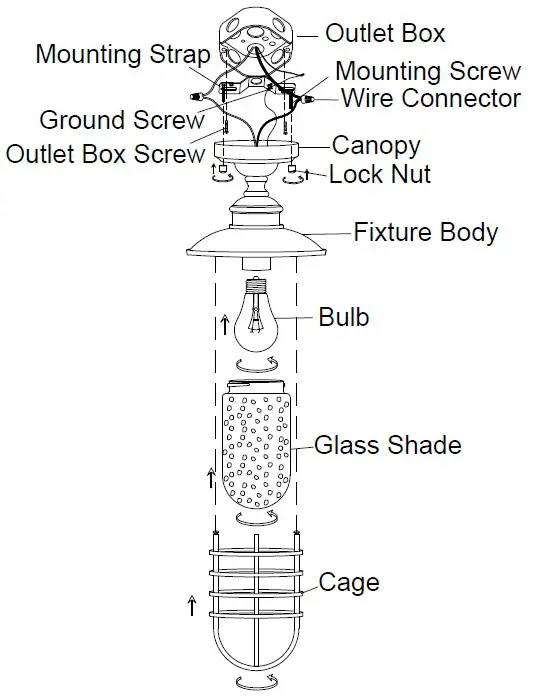 DESIGN HOUSE 588988-BRZ Stevenson Ceiling Light