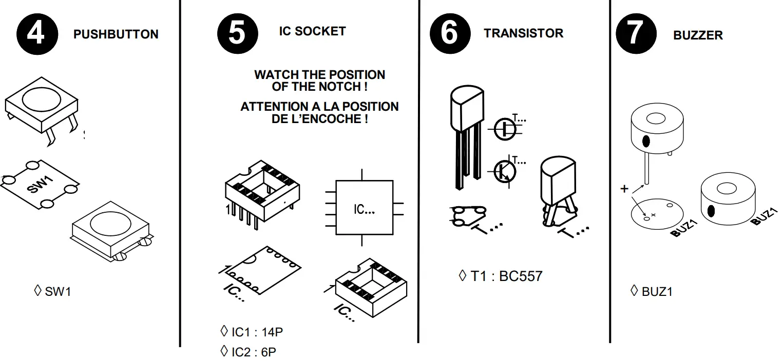 velleman WSG119 Roulette Electronics Kit - fig 3