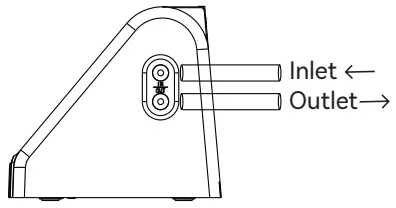 Connect the hose correctly