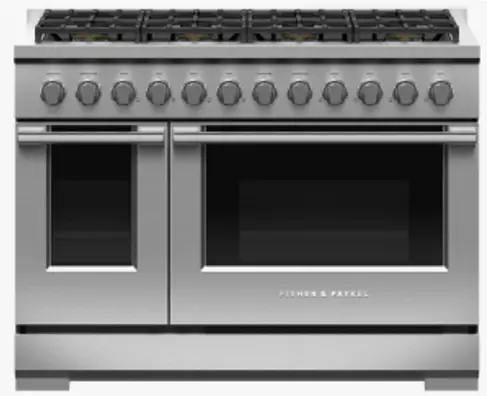 FISHER and PAYKEL RGV3-488-L 48 Inch 8 Burners LPG Gas Range