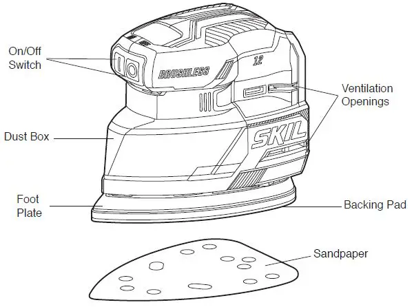 SKIL SR6608A-00 12V Brushless Detail Sander-23