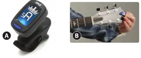 PYLE GUITAR PGACLS all Series 6-String Classic Guitar - You can also use clip-on tuners