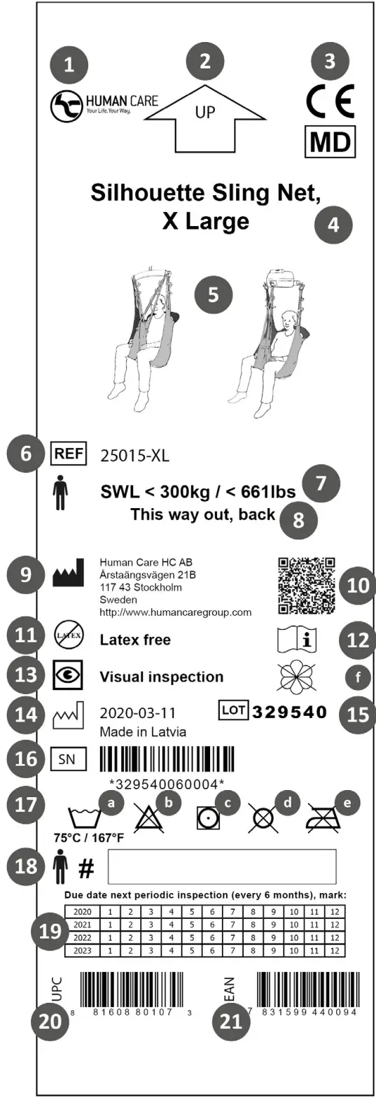 HUMAN CARE Ceiling Lift Slings - fig 3
