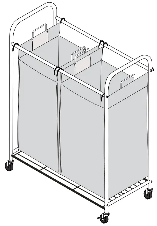 Style SELECTIONS SL 104 Metal Laundry Cart -