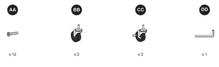 Style SELECTIONS SL 104 Metal Laundry Cart - fig 2
