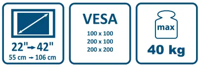 Continental-Edison-CE200FX12-Fixed-Wall-Tv-Mount-fig-1