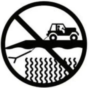 Do not pull behind the vehicle or any mechanical device