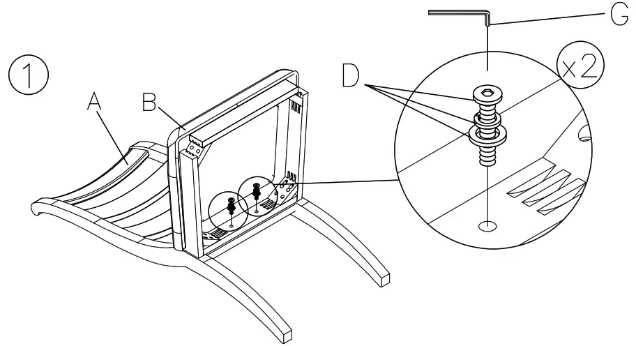 ASHLEY D677-01 Dining Room Adinton Dining Chair - 2