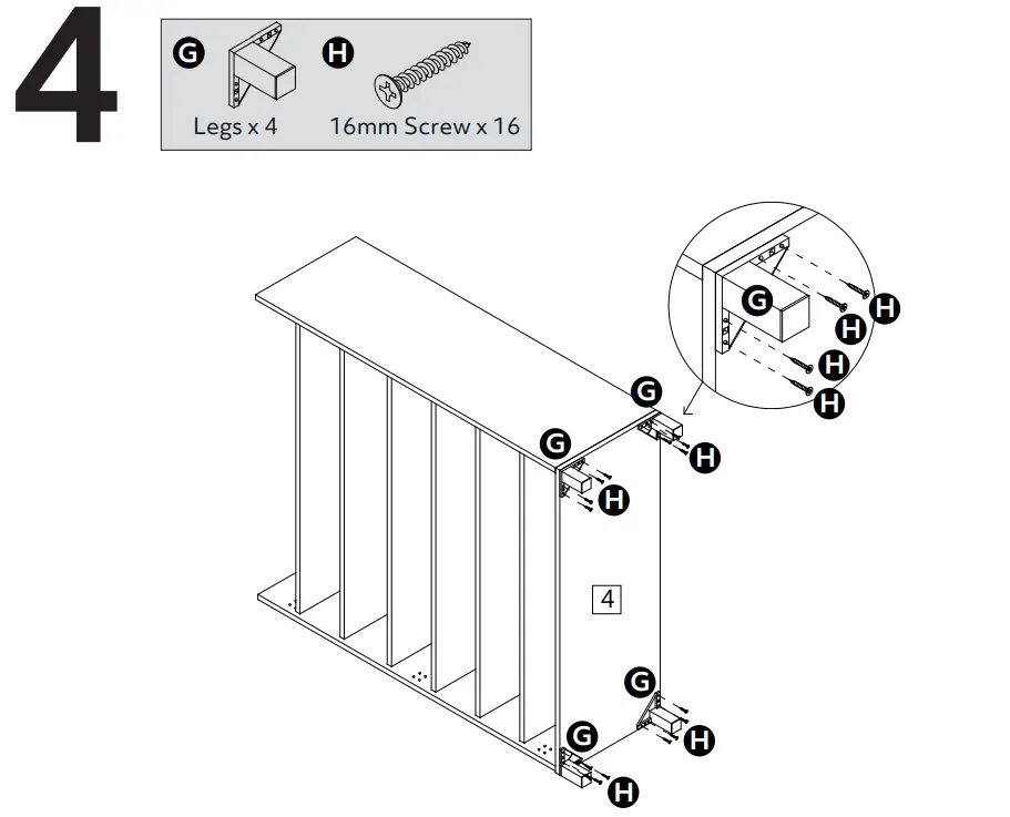 Argos Lydiard Gloss Large Shoe Cabinet - Figure 7