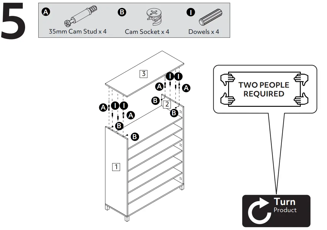 Argos Lydiard Gloss Large Shoe Cabinet - Figure 8