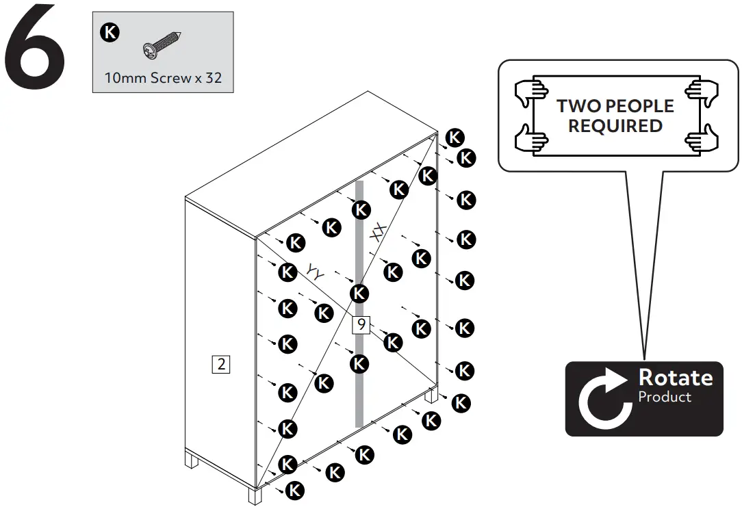 Argos Lydiard Gloss Large Shoe Cabinet - Figure 9