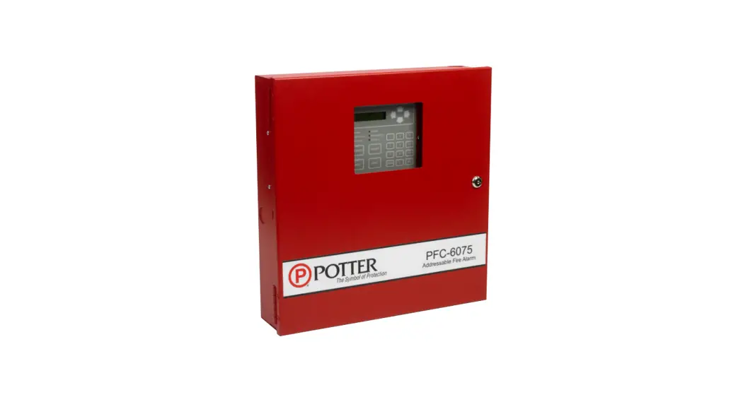 Potter Pfc-6075 75 Point Addressable Fire Alarm Control Panel Owner's Manual