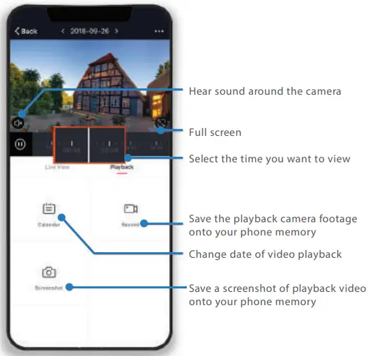 Ipixo Outdoor Bullet Camera-Playback