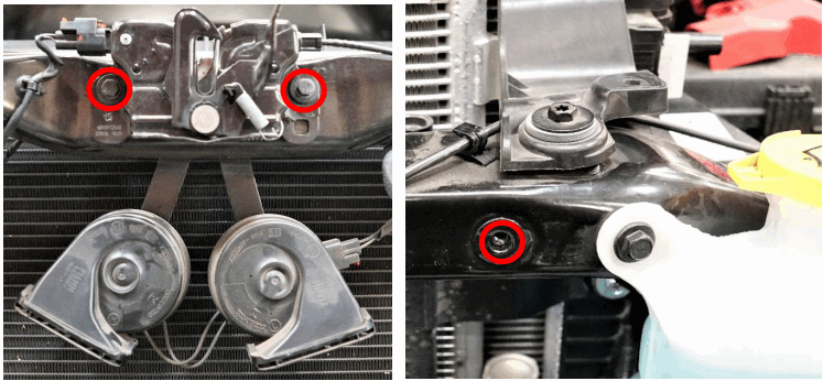 SDHQ 2019 Ram 1500 TRX Dual Behind the Grille 10 Inch Light Mount - Installing the Brackets