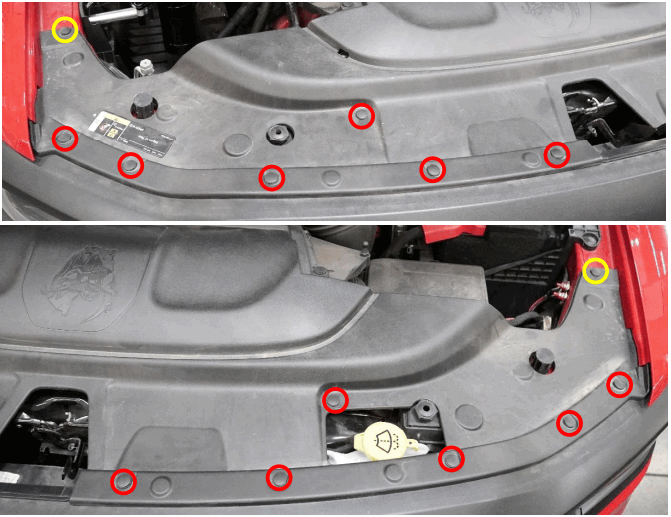 SDHQ 2019 Ram 1500 TRX Dual Behind the Grille 10 Inch Light Mount - Remove the Grille