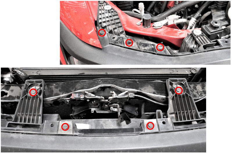 SDHQ 2019 Ram 1500 TRX Dual Behind the Grille 10 Inch Light Mount - vehicle and set