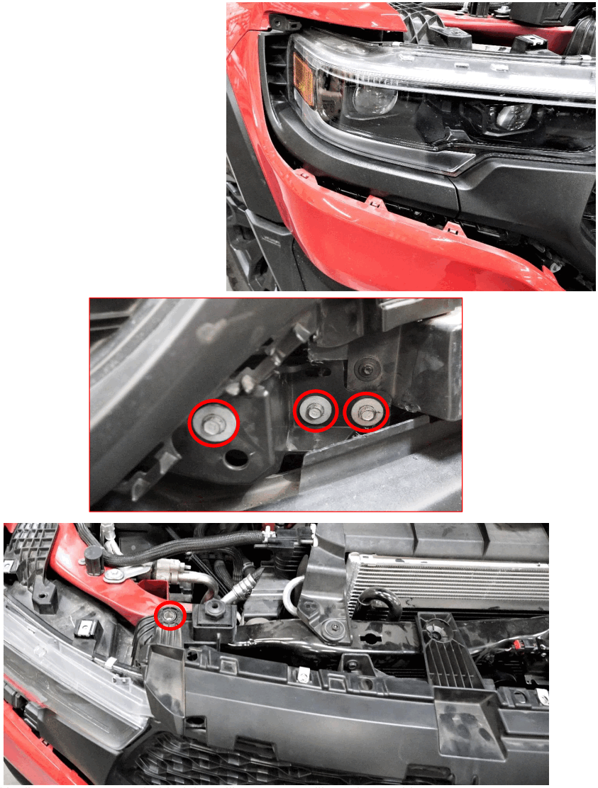 SDHQ 2019 Ram 1500 TRX Dual Behind the Grille 10 Inch Light Mount - working