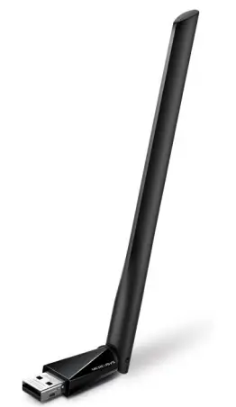 MERCUSYS AC650 High Gain Wireless Dual Band USB Adapter