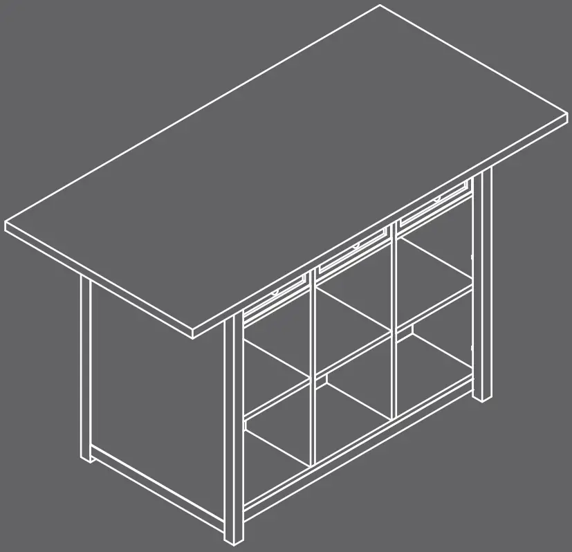 Teknik 5421420 Work Table Island