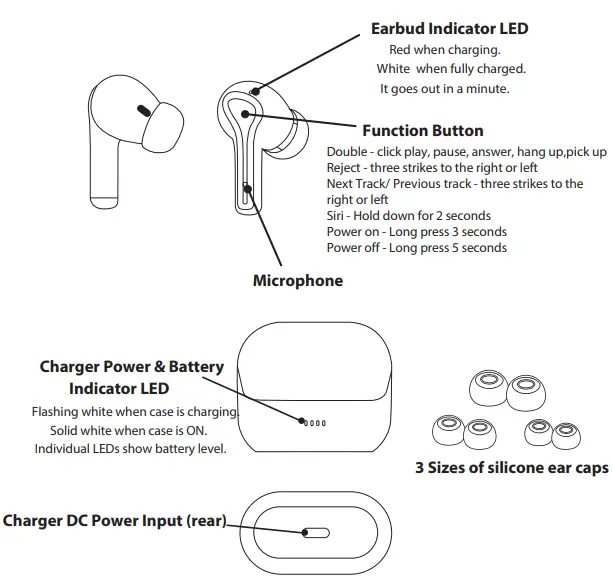 anko 42976684 TWS Earphone -