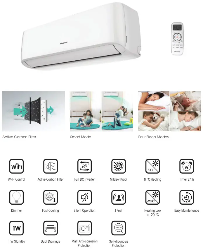 Hisense Residential Air Conditioners - Easy Smart