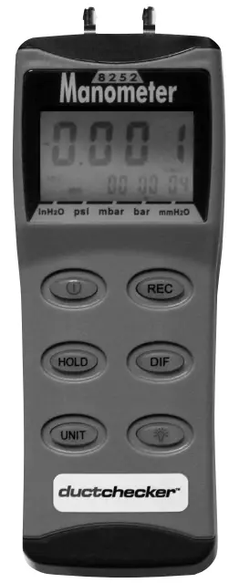 SDI 8252 Hand Held Digital Monometer -