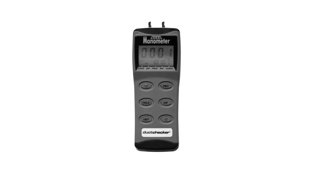 Sdi 8252 Hand Held Digital Monometer Instruction Manual