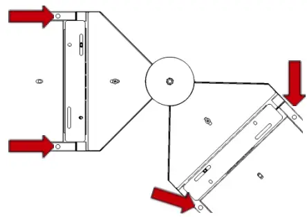 Dextra Rubix Suspended Installation - luminaires each side