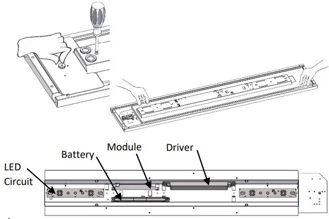 Dextra Rubix Suspended Installation - pozi screwdriver
