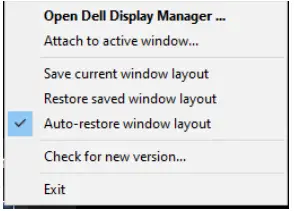 DELL S2422HZ S2722DZ Video Conferencing Monitor User Guide - Auto-restore window layout
