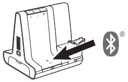 poly Savi 8210 Wireless Dect Headset System-Bluetooth