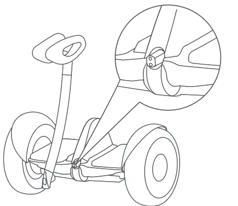 Insert the steering bar into the steering socket