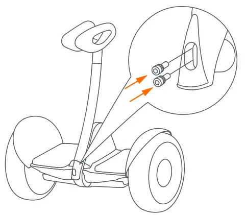 Install the two screws