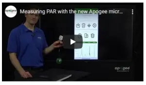 apogee INSTRUMENTS AT 100 microCache Logger - Apogee Connect App
