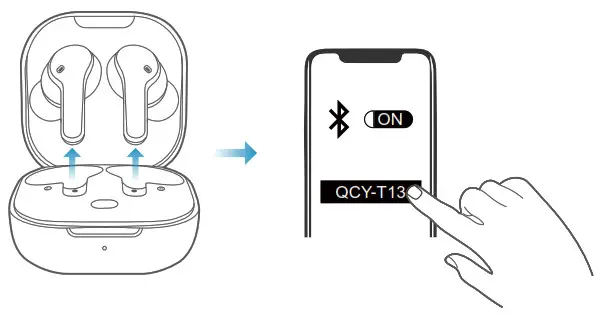QCY T13 True Wireless Earbuds- Pairing