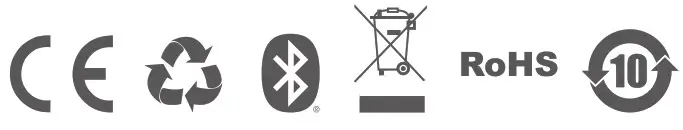 QCY T13 True Wireless Earbuds- symbols